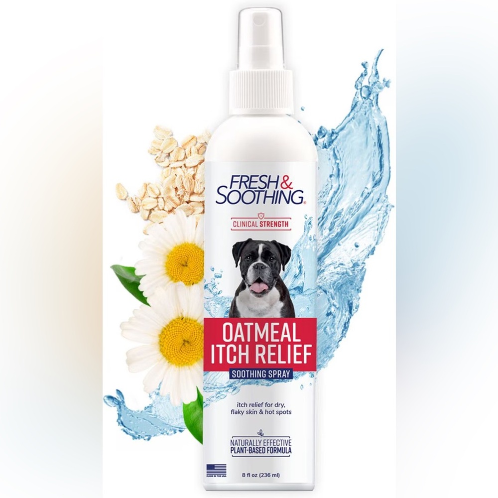 🐾Naturel Promise Fresh & Soothing Oatmeal Itch Relief Medicated Spray🐾 ~8oz 🆕